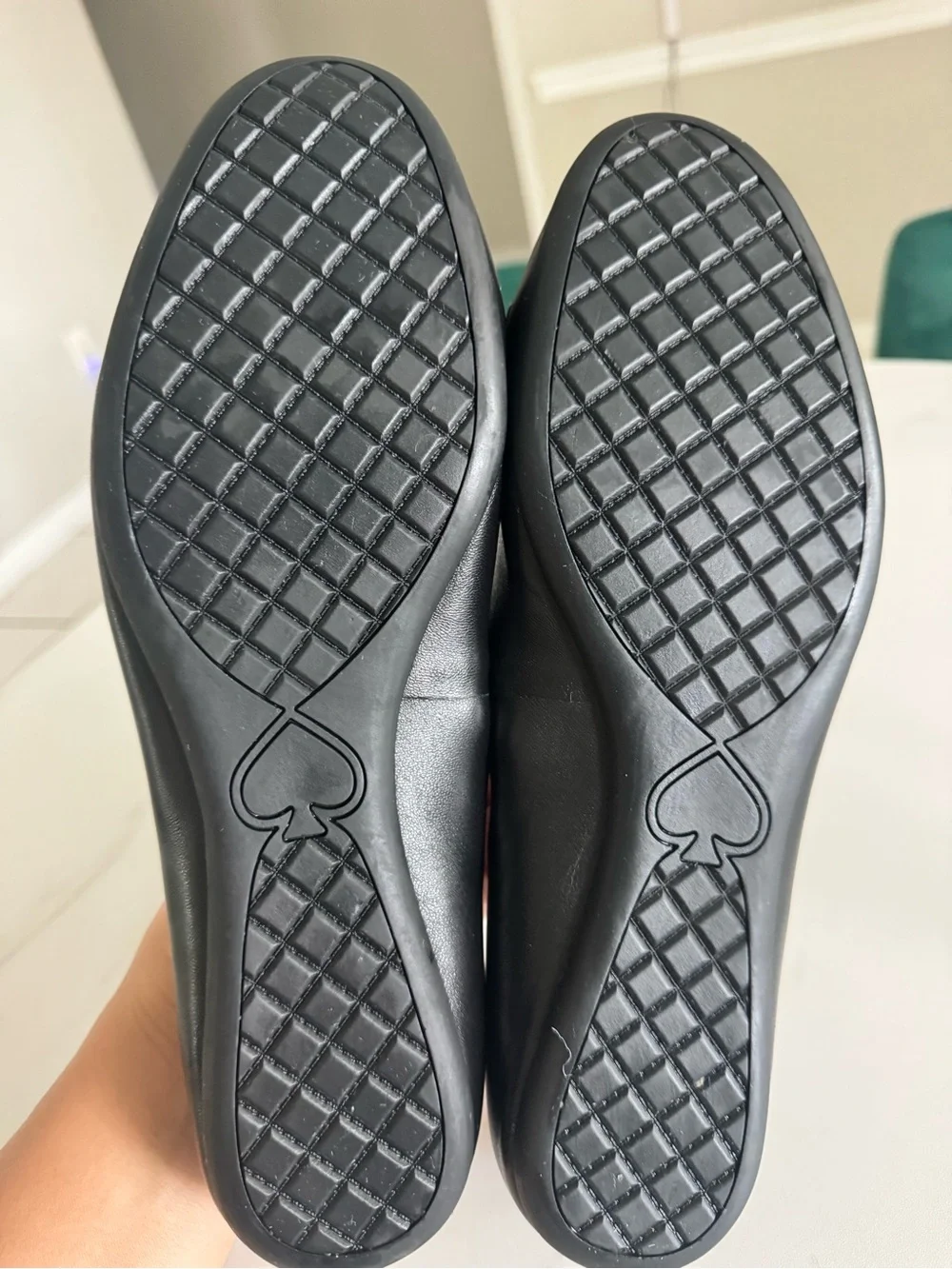 Kate Spade New York Phoebe Black Leather Ballet Flats Size 11